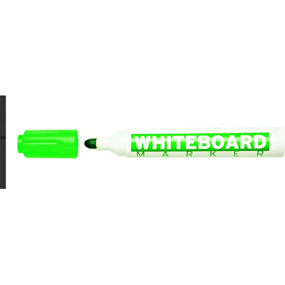 Marker pentru table de scris, varf rotund, corp plastic, Molin - verde