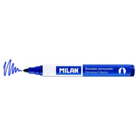 Marker permanent Milan albastru - set 2 buc