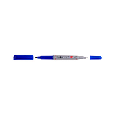 Marker permanent slim Albastru