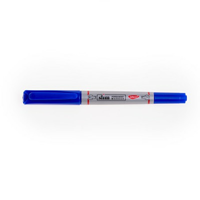 Marker Permanent Slim albastru, MK131A