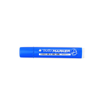 Marker, permanent, varf tesit, culoarea albastru, Tratto