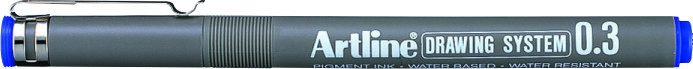 Marker pentru desen tehnic Artline, varf fetru 0.3mm - albastru