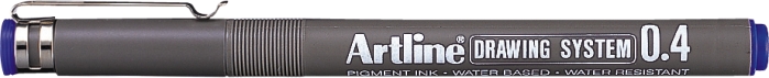 Marker pentru desen tehnic Artline, varf fetru 0.4mm - albastru