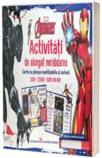 Marvel. Avengers. Activitati de alungat nerabdarea. Carte cu planse reutilizabile si carioca