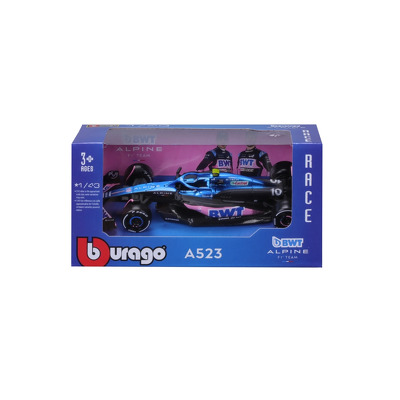 Masinuta colectie BBurago, metal, alpine f1 team a523, #10 Pierre Gasly