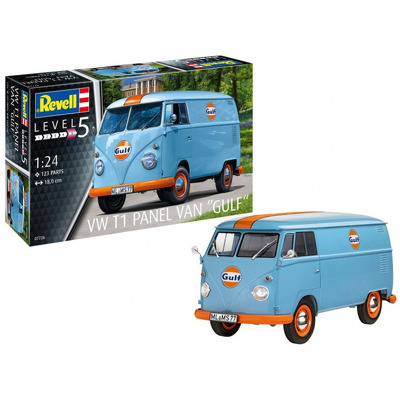 Masinuta Revell, VW T1 Panel Van, Decor Gulf, scara 1/24