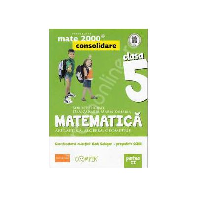 Mate 2000 pentru clasa a V-a. Partea a II-a, CONSOLIDARE. Matematica - Aritmetica, algebra, geometrie. Editia a II-a revizuita