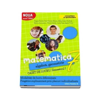 Matematica 2000. Algebra, geometrie. Caiet de lucru, pentru clasa a VII-a. Semestrul I (Consolidare si aprofundare)