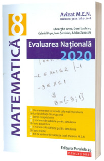 Matematica. Evaluare Nationala 2020. Clasa a VIII-a