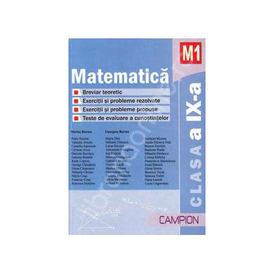 Matematica M1 clasa a IX-a (Culegere de probleme)