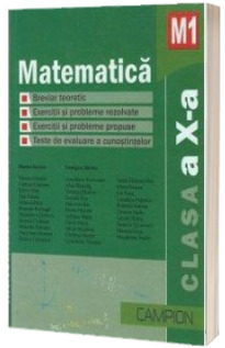 Matematica M1 clasa a X-a (Culegere de probleme) - Editie 2011