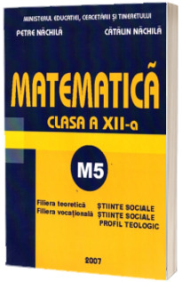 Matematica M5 manual pentru clasa a XII-a