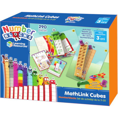 MathLinkCubes Numberblocks in romana. Set de activitati de la 11 - 20