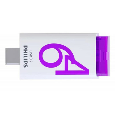 Memory stick USB-C 3.2, 64GB, Magic Purple, Phillips