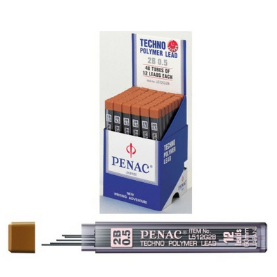 Mine pentru creion mecanic 0,5mm, 12/set, Penac - 2B