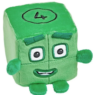 Mini mascota din plus Numberblocks Blocklets - Patru