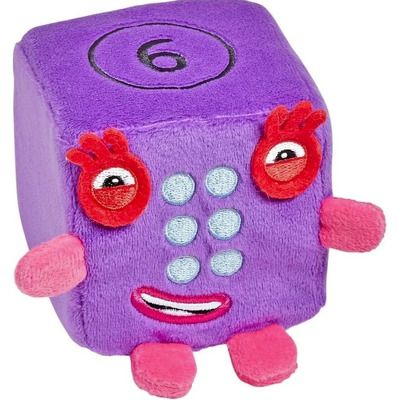Mini mascota din plus Numberblocks Blocklets - Sase