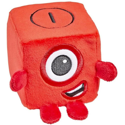 Mini mascota din plus Numberblocks Blocklets - Unu