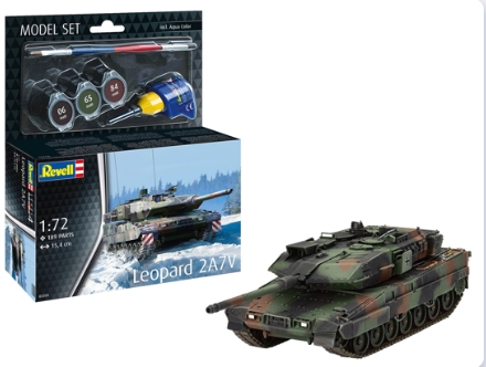 Model de constructie tanc amfibian Leopard 2A7V, Revell cu 190 componente