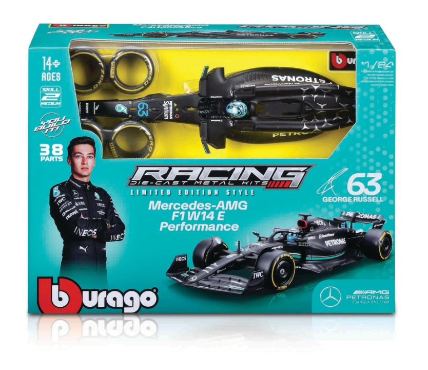 Model Kit Oficial Formula 1 Mercedes-AMG F1 W14 E Performance George Russell,  scara 1:24