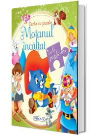 Motanul incaltat. Carte cu 6 puzzle-uri