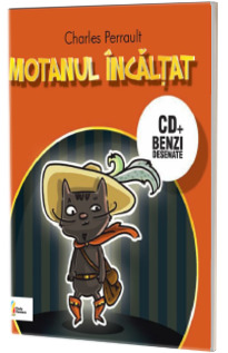 Motanul incaltat - Carte cu CD si benzi desenate