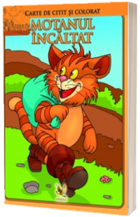 Motanul incaltat. Carte de colorat si citit