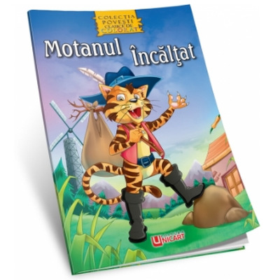 Motanul incaltat - Povesti de colorat