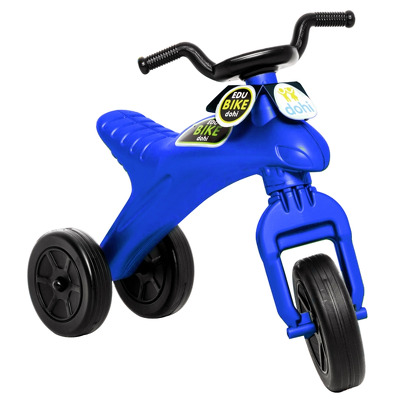 Motocicleta copii cu trei roti fara pedale EDU Bike Albastru
