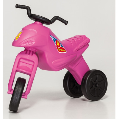 Motocicleta copii cu trei roti fara pedale mare culoarea magenta