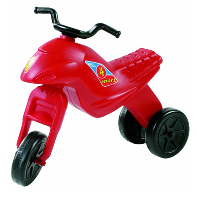 Motocicleta copii cu trei roti fara pedale mare culoarea rosie