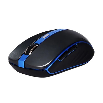 Mouse wireless - 2.4GHz, 1000/1200/1600 DPI, negru-albastru