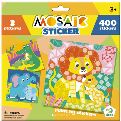 Mozaic cu autocolante - La zoo