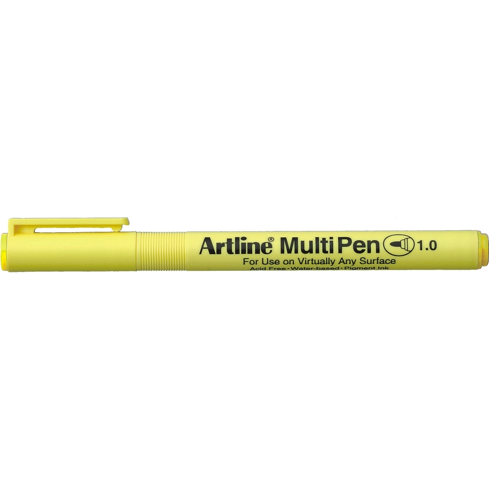 Marker universal ARTLINE Multi Pen, varf rotund 1.0mm - galben