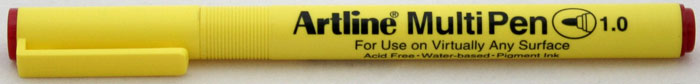 Marker universal ARTLINE Multi Pen, varf rotund 1.0mm - rosu