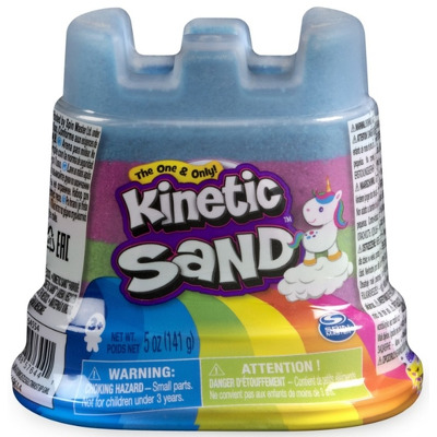 Nisip Kinetic Curcubeu. Spin Master Mini Rainbow Castle Albastru