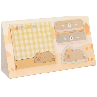 Notite adezive Strigo Capybara peach pastel