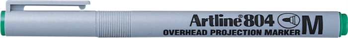 OHP Non-Permanent marker Artline 804, varf mediu - 1.0mm - verde