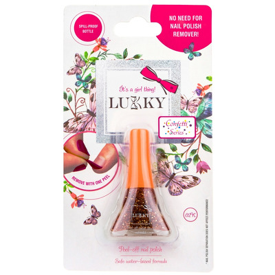 Oja pentru copii cu confetti dark Gold