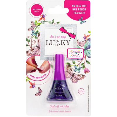 Oja pentru copii cu confetti dark Purple