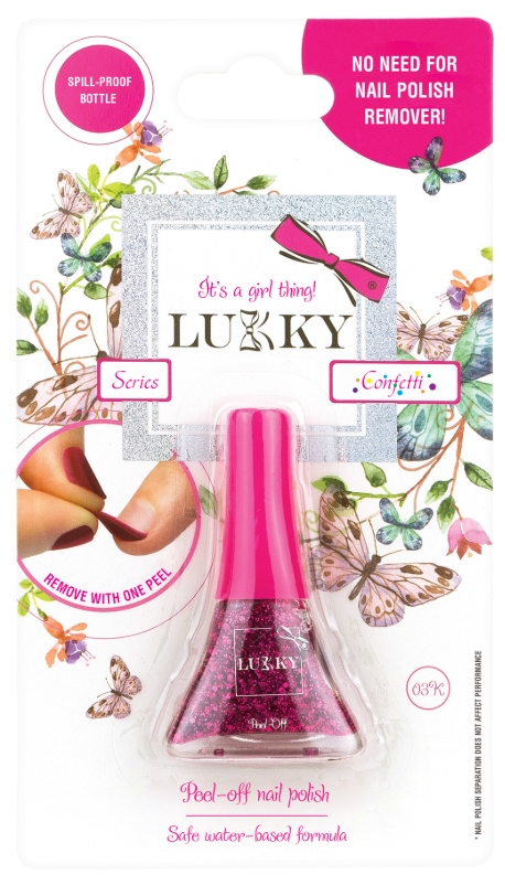 Oja pentru copii cu confetti Fuchsia