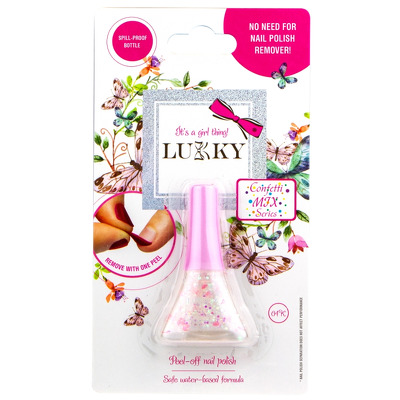 Oja pentru copii cu confetti Gold Pearl cu inimioare