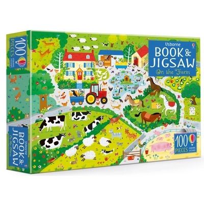 On the farm puzzle book and jigsaw