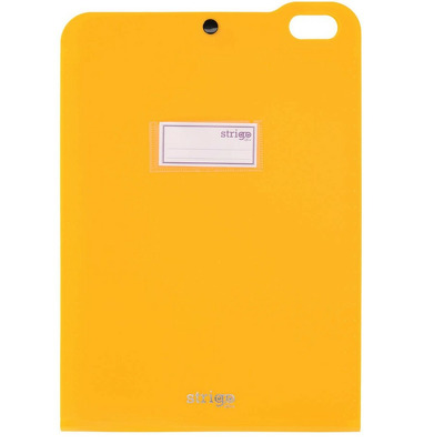 Organizator Strigo, PP, A4, vertical, 5 separatoare, inchidere capsa, portocaliu neon
