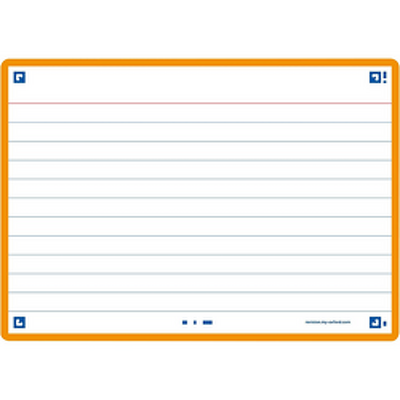 OXFORD Flash Cards 2.0, 80 flash cards/set, A6(105 x 148mm), Scribzee-dict-margine orange