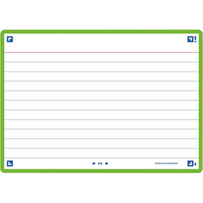 OXFORD Flash Cards 2.0, 80 flash cards/set, A6(105 x 148mm), Scribzee-dict-margine verde