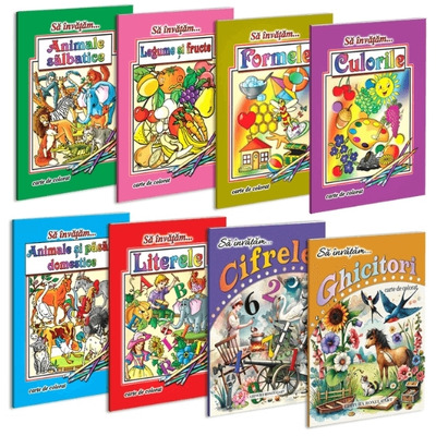 Pachet carti de colorat - Sa invatam...