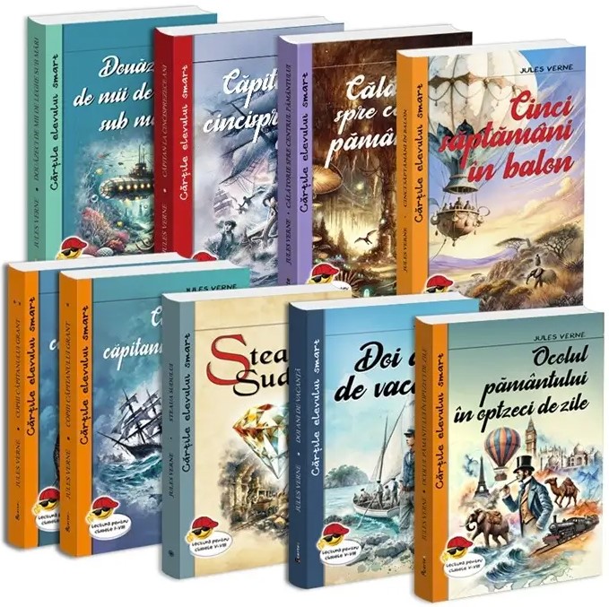 Pachet de carti Jules Verne aventura