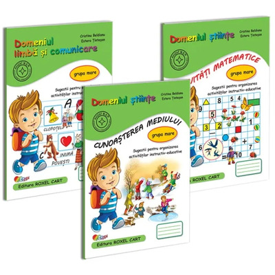 Pachet educational, 3 caiete pentru gradinita. Grupa mare
