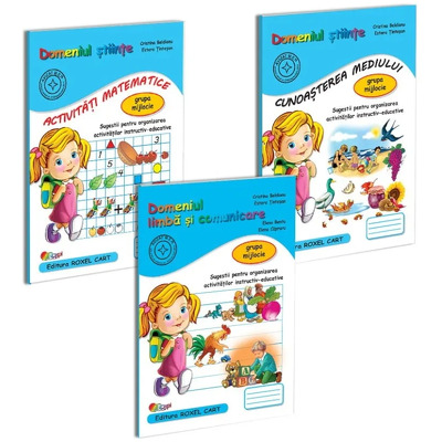 Pachet educational, 3 caiete pentru gradinita. Grupa mijlocie